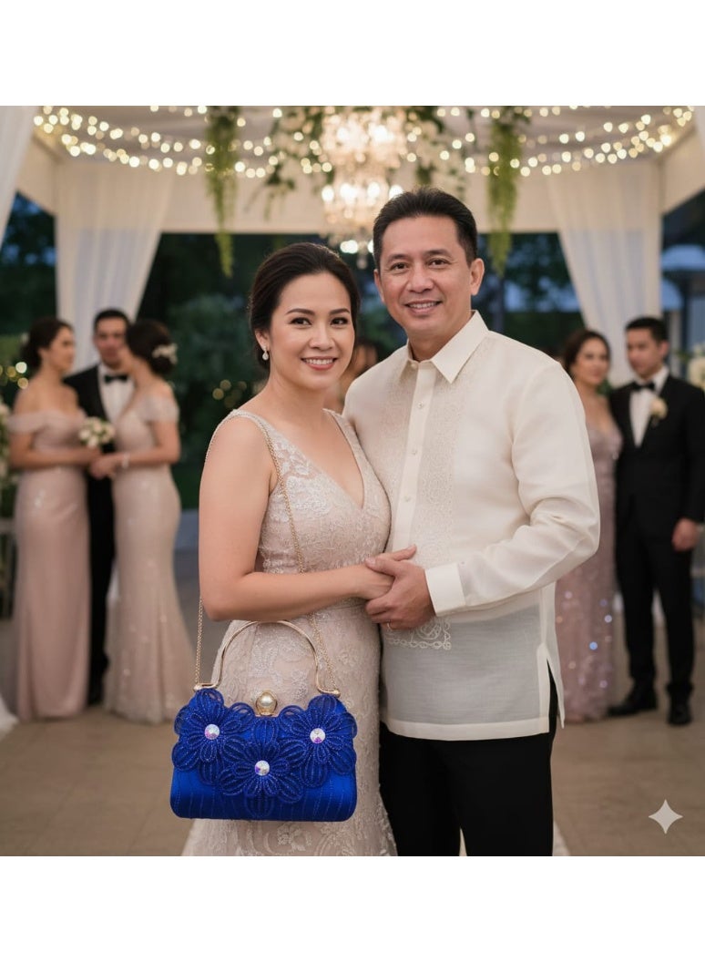 Vision Stone Embellished Evening Clutch for Women | Luxury Crystal Rhinestone Party Handbag | Bridal Wedding Clutch Purse | Formal Dinner & Cocktail Bag. Assorted color (1) pica - Image 3